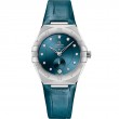 34 mm, Steel On Leather Strap
