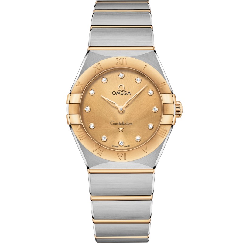 28 mm, Steel - Yellow Gold On Steel - Yellow Gold