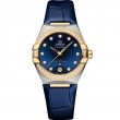 36 mm, Steel - Yellow Gold On Leather Strap