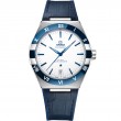 41 mm, Steel On Leather Strap
