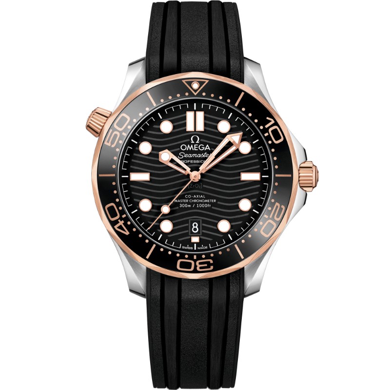 42 mm, Steel - Sedna™ Gold On Rubber Strap