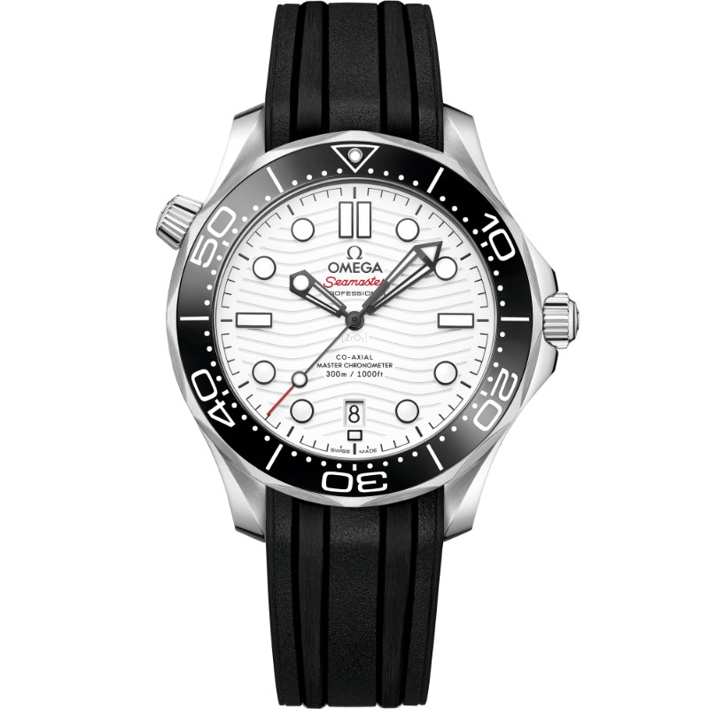 42 mm, Steel On Rubber Strap
