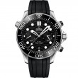 44 mm, Steel On Rubber Strap