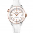 39.5 mm, Steel - Sedna™ Gold On Leather Strap With Rubber Lining