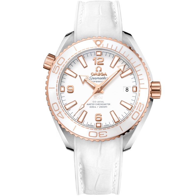 39.5 mm, Steel - Sedna™ Gold On Leather Strap With Rubber Lining