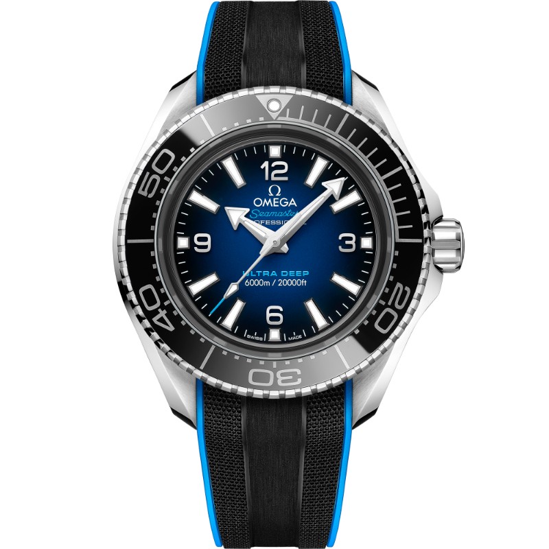 45.5 mm, O-Megasteel On Rubber Strap