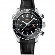 45.5 mm, Steel On Leather Strap With Rubber Lining