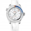 39.5 mm, White Gold On Leather Strap With Rubber Lining