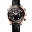 45.5 mm, Sedna™ Gold On Leather Strap With Rubber Lining