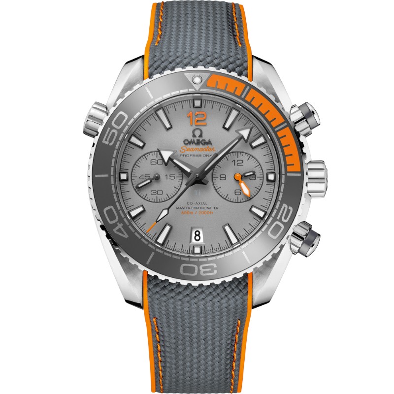 45.5 mm, Titanium On Rubber Strap