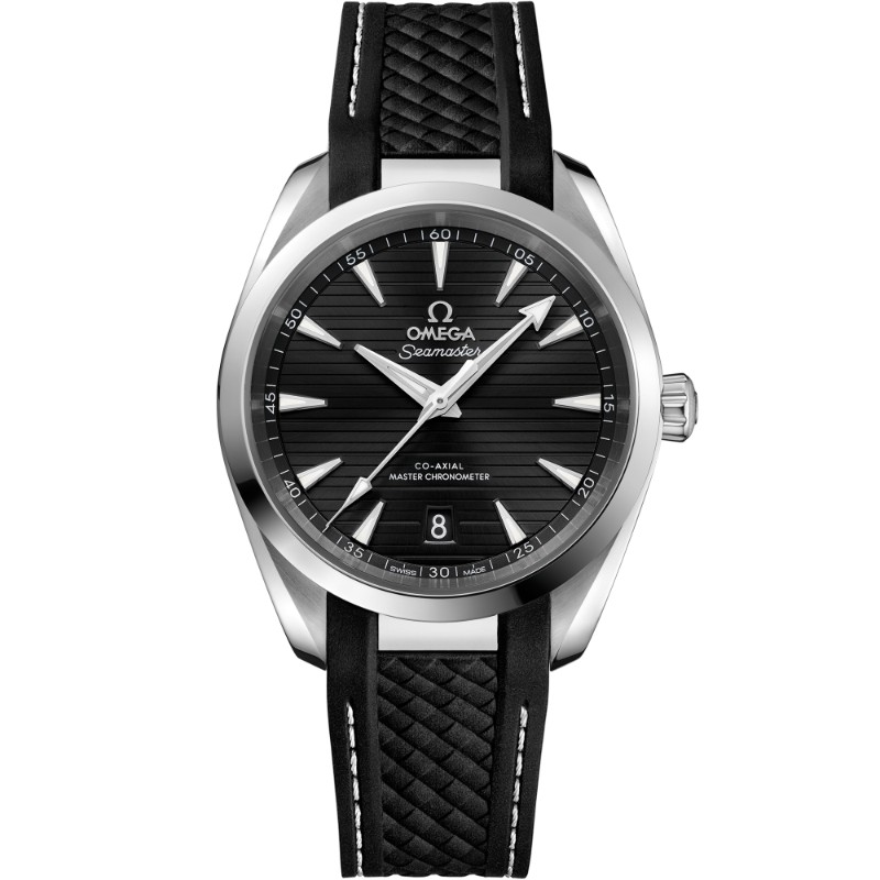 38 mm, Steel On Rubber Strap