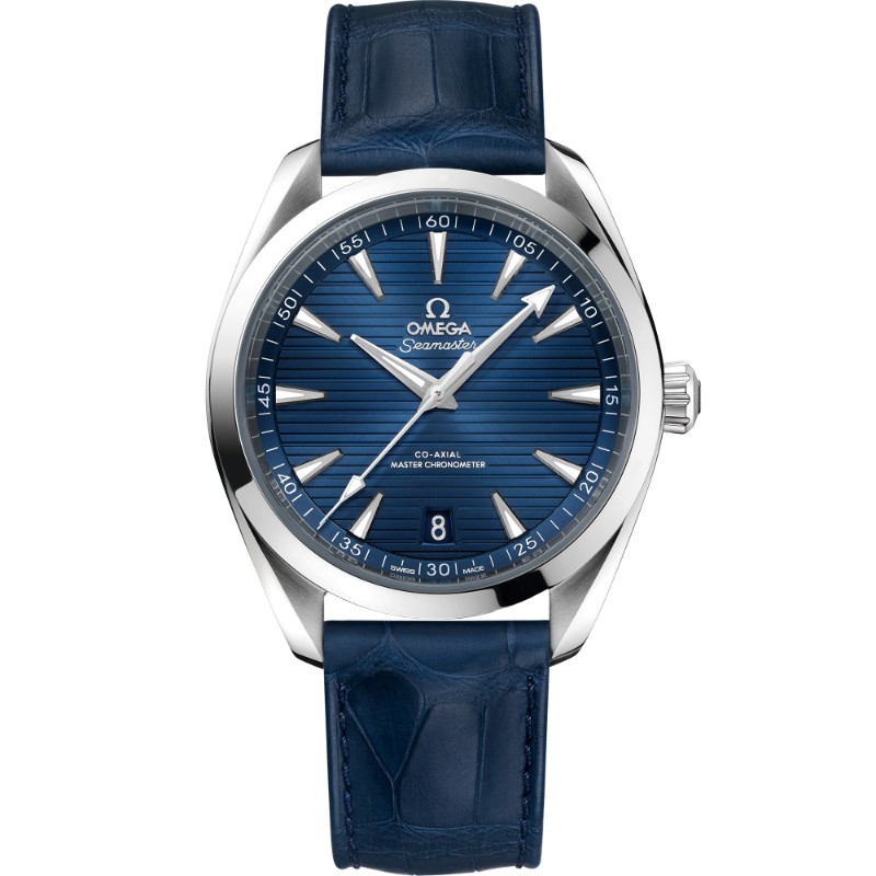41 mm, Steel On Leather Strap