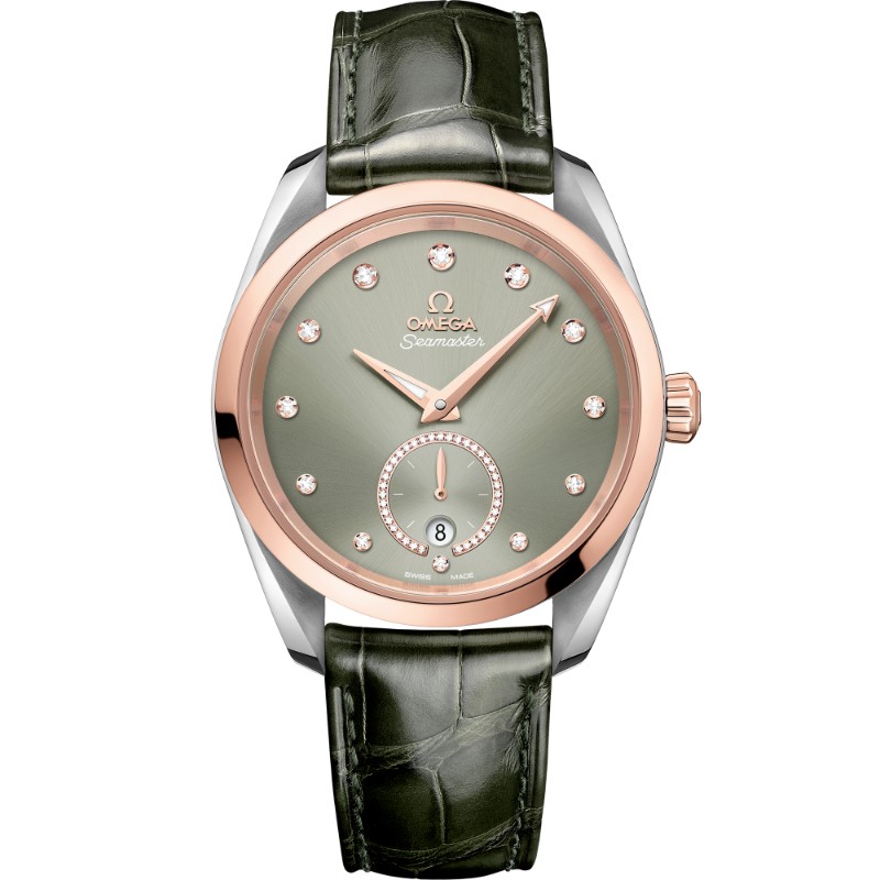 38 mm, Steel - Sedna™ Gold On Leather Strap
