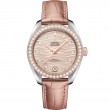 34 mm, Steel - Sedna™ Gold On Leather Strap