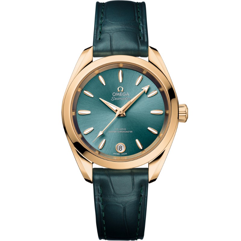 34 mm, Moonshine™ Gold On Leather Strap