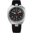 43 mm, Steel On Leather Strap