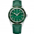 41 mm, Platinum On Leather Strap