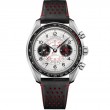 43 mm, Steel On Leather Strap