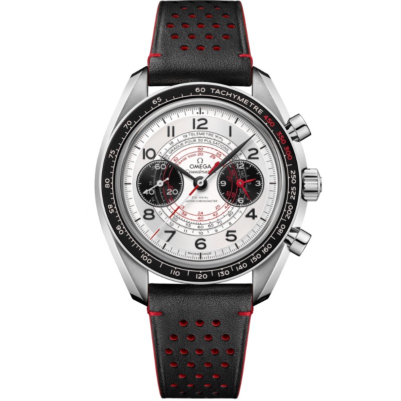 43 mm, Steel On Leather Strap