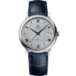 39.5 mm, Steel On Leather Strap