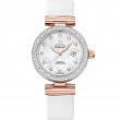 34 mm, Steel - Sedna™ Gold On Leather Strap