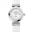 34 mm, Steel On Leather Strap