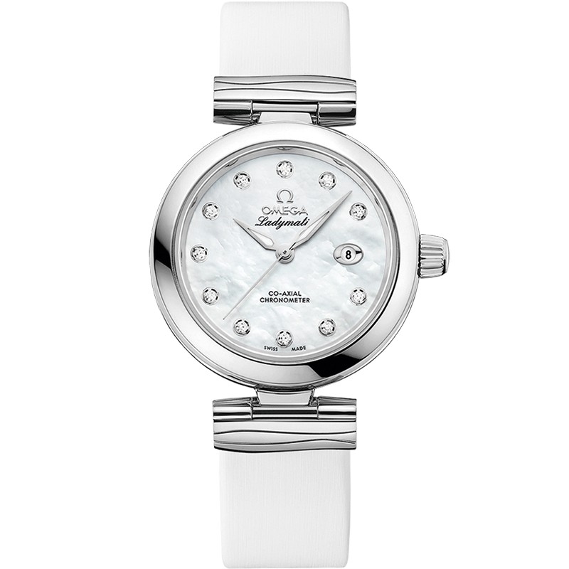 34 mm, Steel On Leather Strap