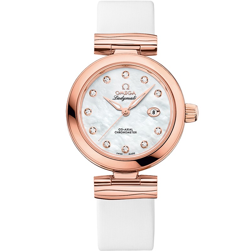 34 mm, Sedna™ Gold On Leather Strap