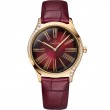 36 mm, Moonshine™ Gold On Leather Strap