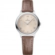 27.5 mm, Steel On Leather Strap