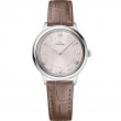 30 mm, Steel On Leather Strap