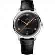 40 mm, Steel On Leather Strap