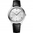41 mm, Steel On Leather Strap