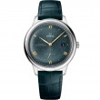 41 mm, Steel On Leather Strap