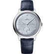 41 mm, Steel On Leather Strap