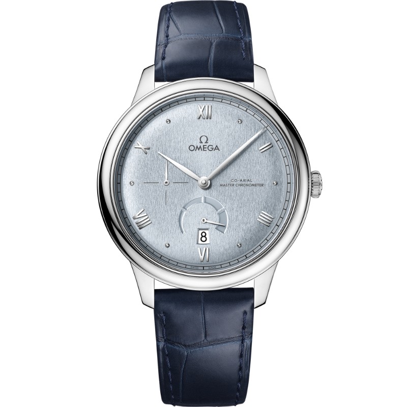 41 mm, Steel On Leather Strap