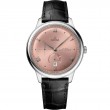 41 mm, Steel On Leather Strap
