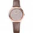30 mm, Steel - Sedna™ Gold On Leather Strap