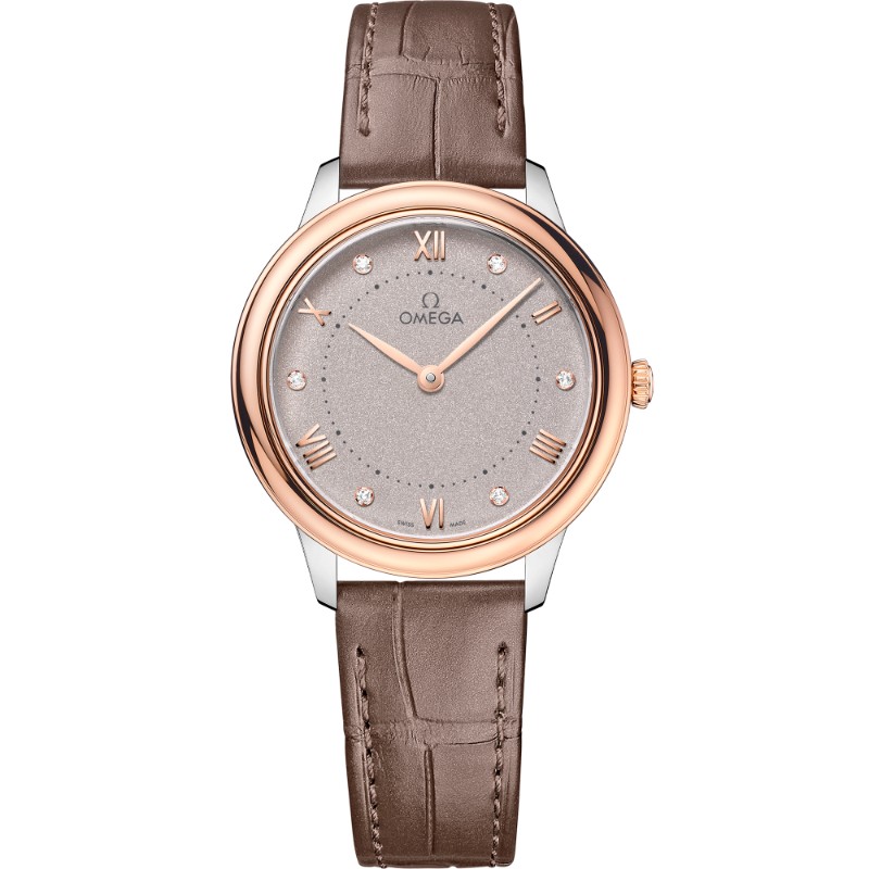 30 mm, Steel - Sedna™ Gold On Leather Strap
