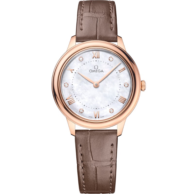 30 mm, Sedna™ Gold On Leather Strap