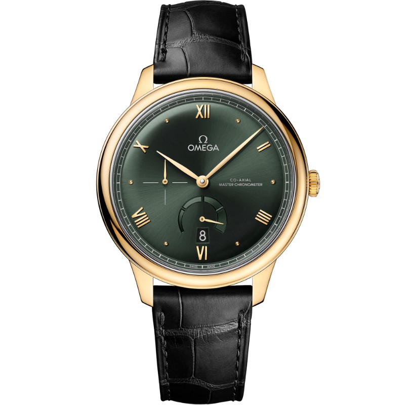 41 mm, Yellow Gold On Leather Strap