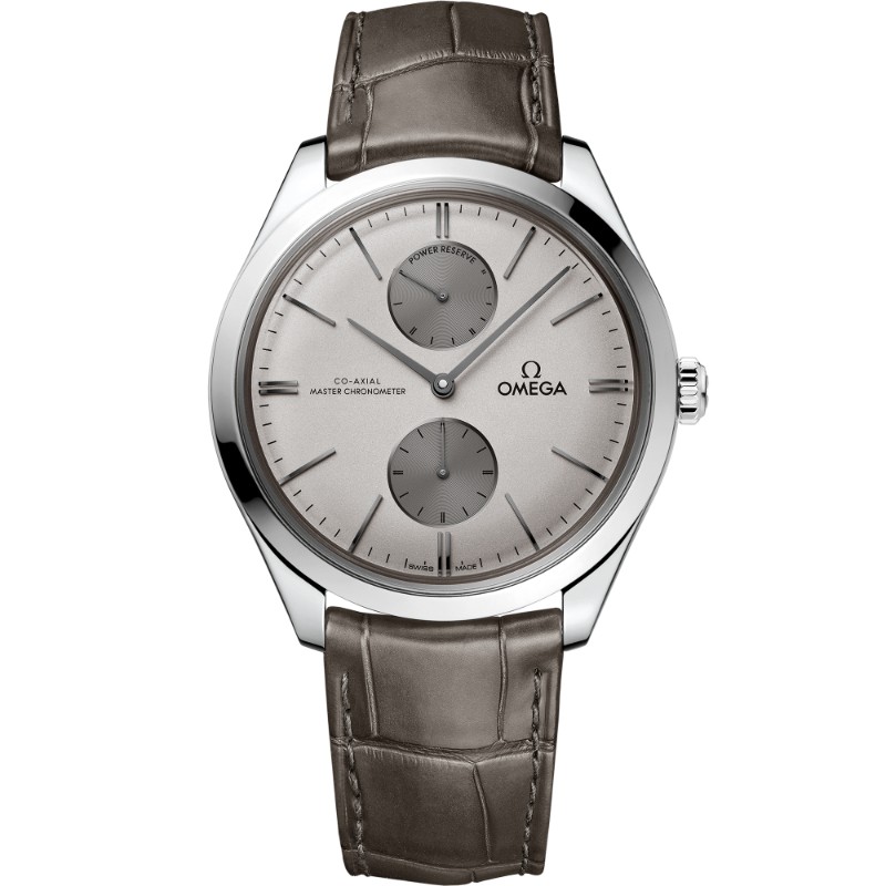 40 mm, Steel On Leather Strap