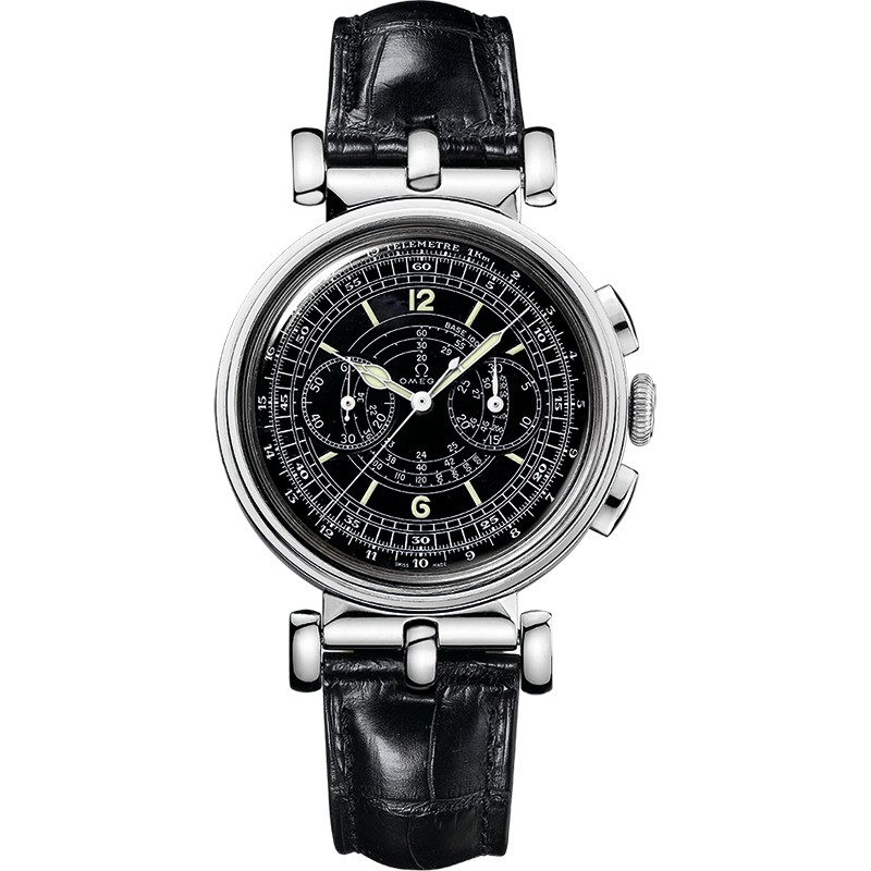 38 mm, White Gold On Leather Strap