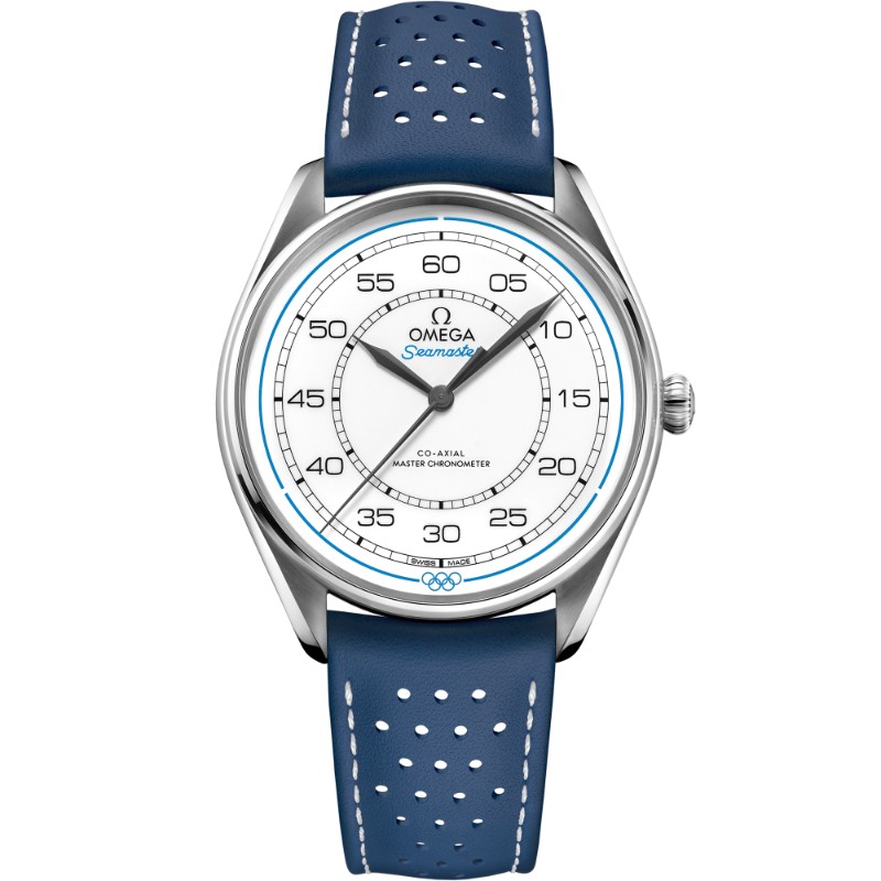39.5 mm, Steel On Leather Strap