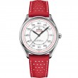 39.5 mm, Steel On Leather Strap