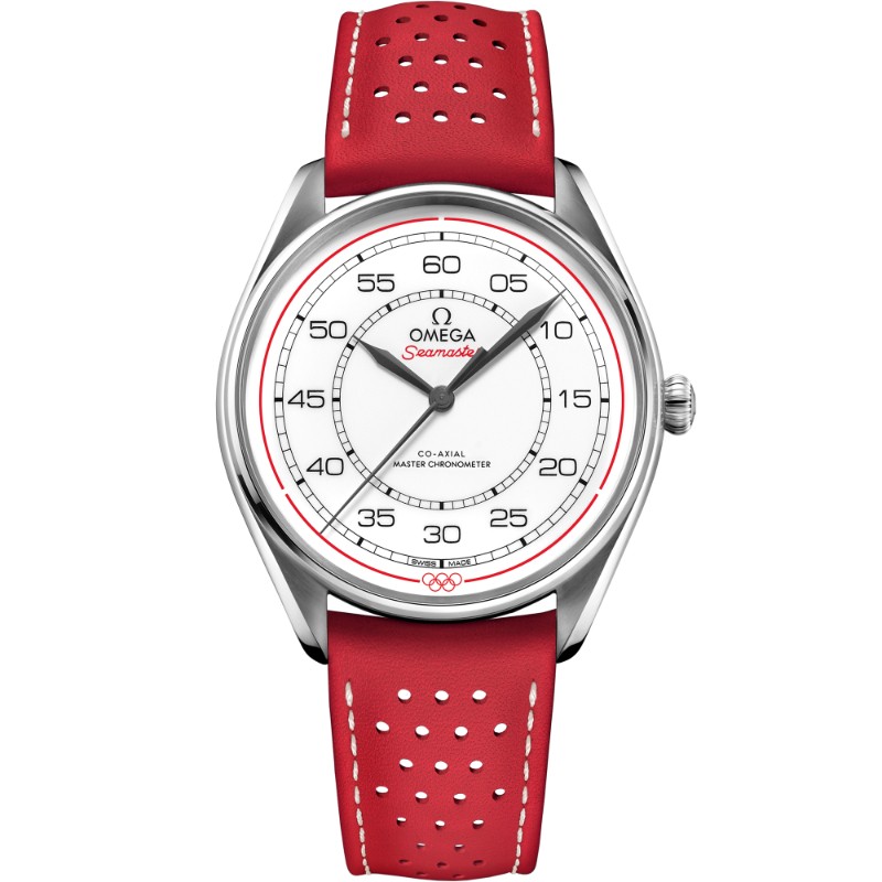 39.5 mm, Steel On Leather Strap