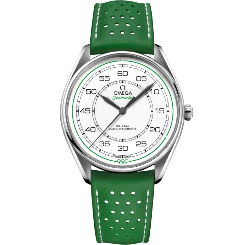 39.5 mm, Steel On Leather Strap