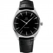 39.5 mm, Platinum On Leather Strap