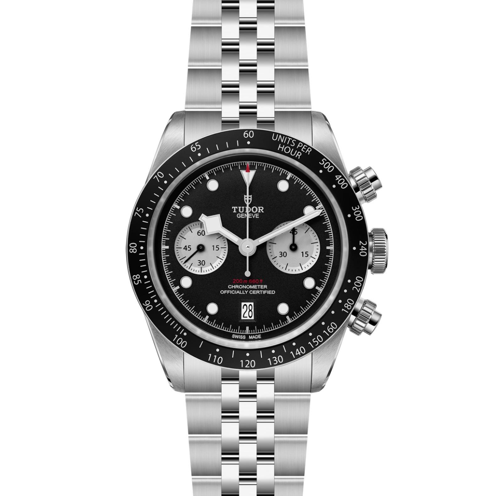 TUDOR Black Bay Chrono Watch - M79360N-0013 at Lenkersdorfer