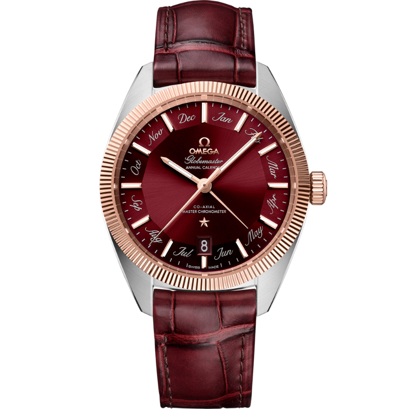 41 mm, Steel - Sedna™ Gold On Leather Strap - O13023412211001